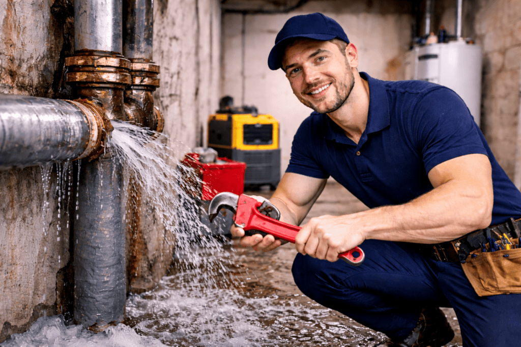 Water pipe repair service in London