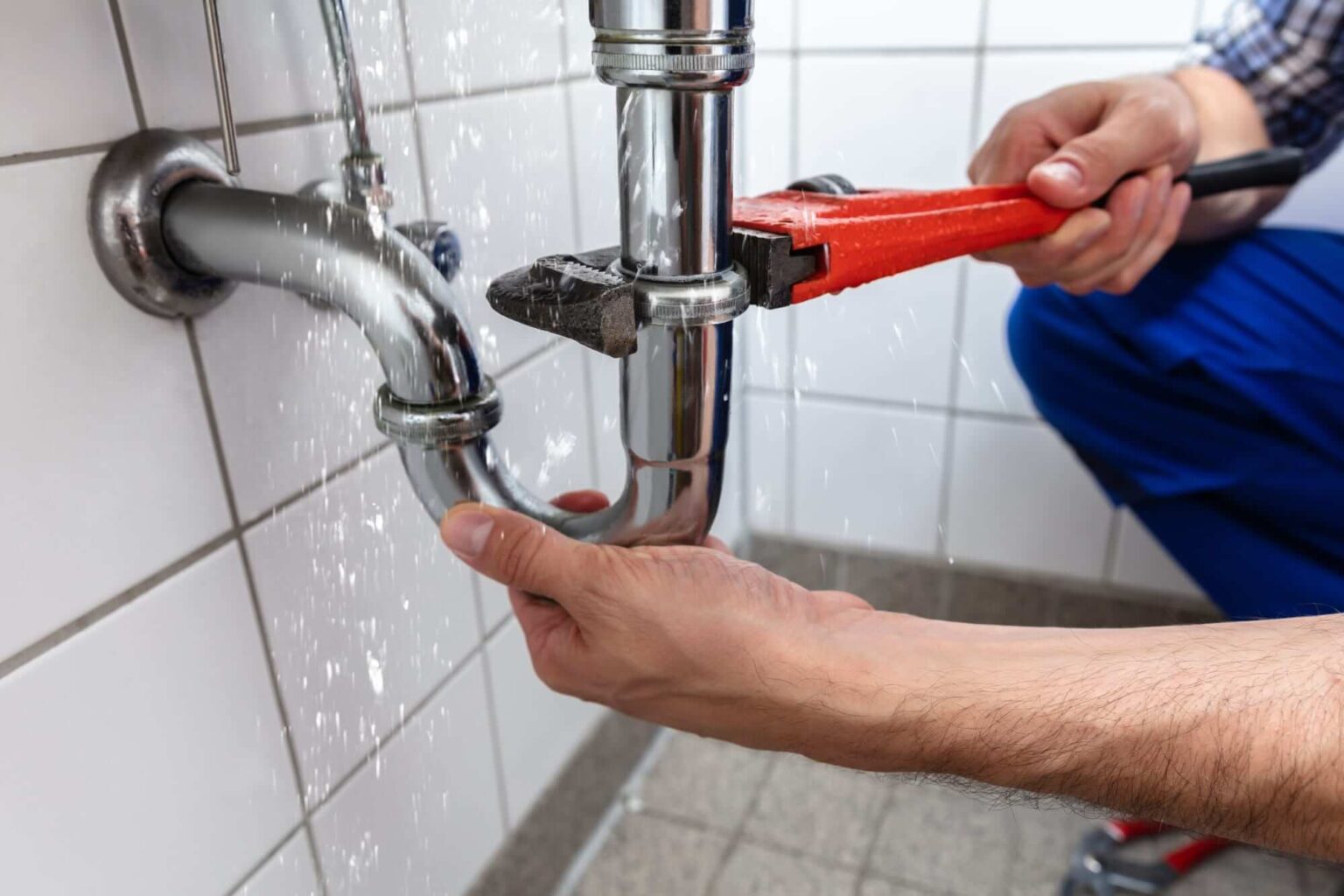 Water pipe repair process